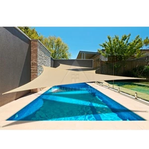 Shade Sail Canopy Shelter Rectangle 200GSM UV Block Canopy for Patio Lawn Yard - Picture 1 of 44