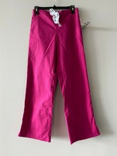 Nwt Scrubs & Beyond Unisex Scrub Pants - Cotton, Magenta Pink, Size Xs