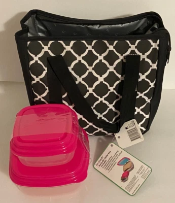 Fit & Fresh Complete Lunch Set Insulated cooler bag w/ containers & ice pack NWT - Image 1 of 4