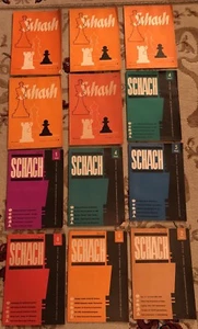 Lot 12 Vintage German Schach Chess Magazines 1963-1969 - Imagen 1 de 12