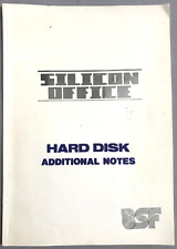 RARE! Silicon Office Additional Notes Commodore PET 4.0 BSF Hard Drive Document