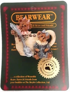 Boyds Bears and Friends Bearwear Pin - PRISSIE and MISSIE FIXIN' TEA - New! - Picture 1 of 1