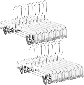 HOUSE DAY 25 Pack Crystal Pants Hangers Space Saving Non-Slip with Ajustable Cli - Picture 1 of 12