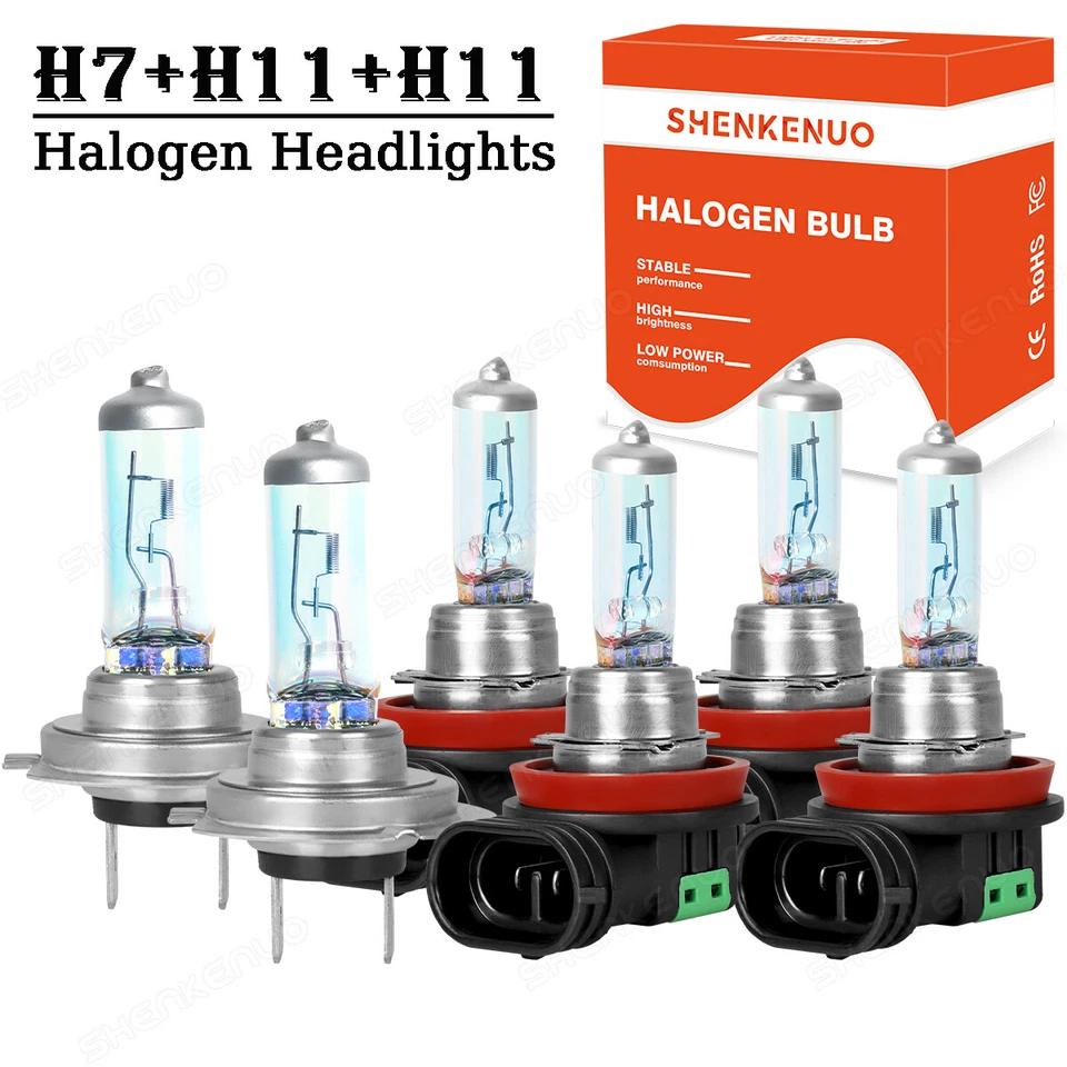 For Mazda MX-5 Miata 2006-2014 Halogen Headlights Hi/Lo Beam+Fog Light Bulbs Kit - Изображение 1 из 4