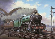 FLYING SCOTSMAN TRAIN CLASSIC WALL COVER 30x20 Inch Canvas Framed READY TO HANG