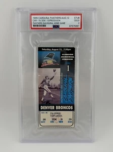 1995 CAROLINA PANTHERS Inaugural Game 1 First Season Ticket Stub PSA RARE - Picture 1 of 8