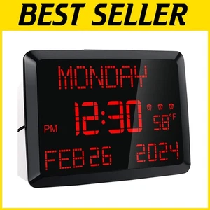 Multi-Functional 11.5-inch Digital Day Clock – Perfect for Seniors & Memory Care - Picture 1 of 10