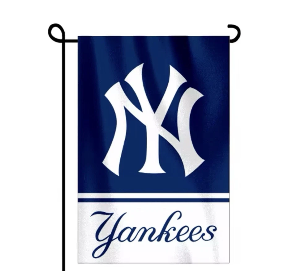 New York Yankees  Double Sided Garden Flag 12x18 Heavy Duty Polyester/New - Image 1 of 1