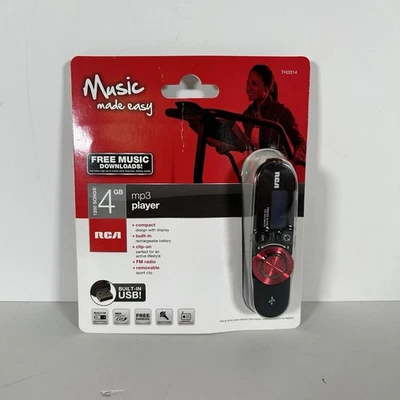 Reproductor de MP3 portátil RCA Music Made Easy de 4 GB con radio FM TH2014 USB 2.0 SELLADO Foto 1 de 4