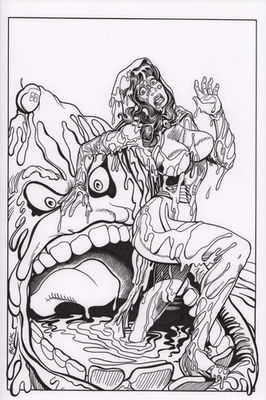 VÉU DE NOITE COBERTO DE YUMM! ARTE DA CAPA ORIGINAL - BILL BLACK - PUBS AC/PARAGON - Imagem 1 de 2