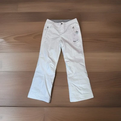Pantalón de esquí Obermeyer Brooke adolescente grande blanco aislado nuevo con etiquetas $119 Foto 1 de 4