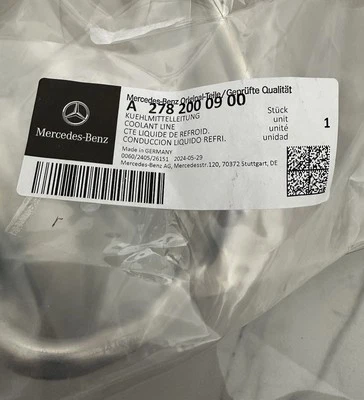 Линия охлаждающей жидкости A2782000900 от оригинального производителя, Mercedes Benz - Изображение 1 из 2