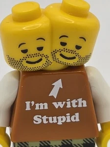 Citizen Brick: I'm with Stupid Custom Printed Minifiguren - Bild 1 von 3
