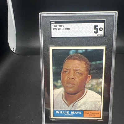 1961 Topps Willie Mays #150 SGC 5 HOF Foto 1 de 2