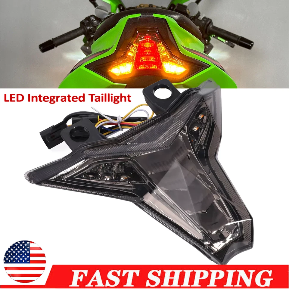 Luz trasera de freno LED indicador de señal de giro para KAWASAKI NINJA ZX6R ZX636 2024-25 Foto 1 de 4