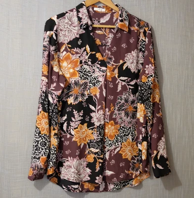 ¡Nuevo sin etiquetas! Blusa pulóver floral Maurices 100 % poliéster para mujer XL #H92-25 Foto 1 de 4