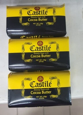 Jamaican Castile Bar Soap Cocoa Butter Fresh Scent. Unlock Youu Beauty.Pack Of 6 - Image 1 of 2