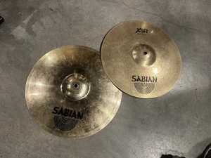 14" SABIAN XSR Series Hi-Hats Hat cymbal set #GH5 - Picture 1 of 14