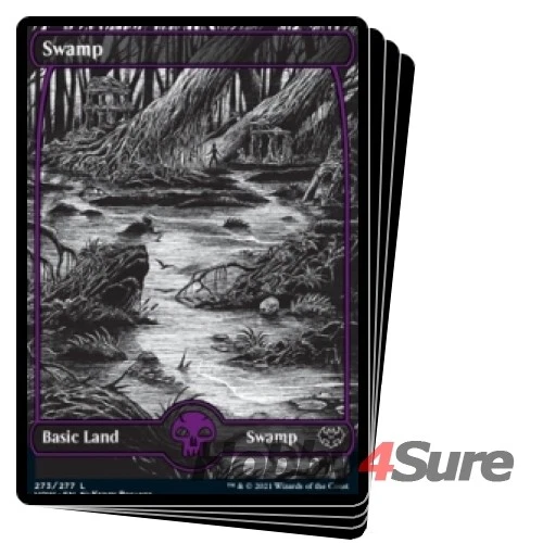 Swamp (273) (full Art) X4 M/NM Magic: The Gathering MTG Innistrad: Crimson Vow - Image 1 of 1