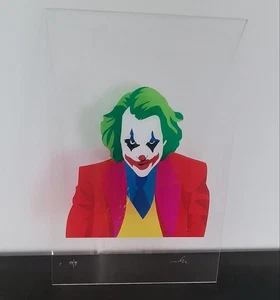 MARCO LODOLA - Sericollage 50x35 mit Joker Pop Art Plexiglas handsigniert - Bild 1 von 4