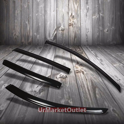 Deflectores de ventilación viento/lluvia para ventana lateral tintada de humo viseras protector para Saturn Vue Foto 1 de 4