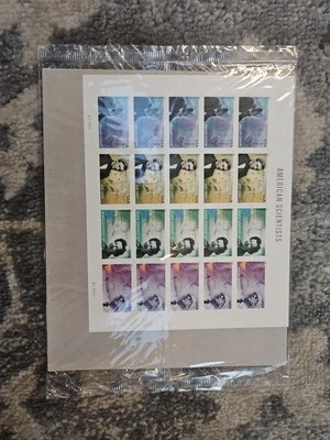2011 US Scott # 4541-4544 American Scientists, Sheet of 20 Forever Stamps MN - Image 1 of 3