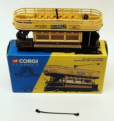 Corgi Appx 10cm Long Diecast 36602 - Leicester Open Top Tram - Image 1 of 3