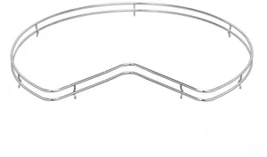 Rev-A-Shelf 5LSF432 5LSF 32"W Fence Rail for Kidney Shaped Lazy - Chrome - Picture 1 of 2