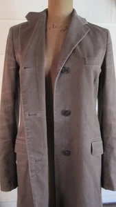 Vintage Dries Van Noten Coat Taupe w/ Covered Placket size 36 EU - Bild 1 von 11