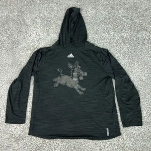 Adidas Kapuzenshirt Herren XL schwarz Climalite Donkey Mascot Grafik Langarm - Bild 1 von 9