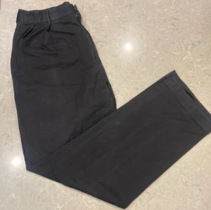 RALPH LAUREN Purple Label Trousers Men 36/32 Black Pleated Pant Italy Made - Picture 1 of 11