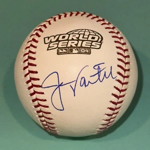 JASON VARITEK (Red Sox) Signed Official 2004 WORLD SERIES Baseball Beckett BAS - Picture 1 of 4