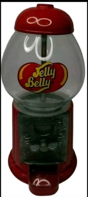 Dispensador de gelatina para vientre que funciona con monedas banco vidrio y metal usado  Foto 1 de 4