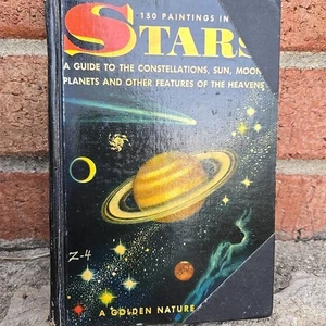 1951 STARS Golden Nature Guide by Zim and Baker vintage hardcover planets moon - Picture 1 of 14
