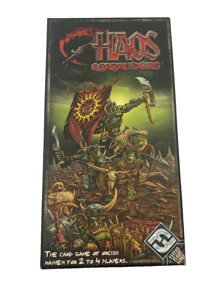 Chaos Marauders El Juego de Cartas Warhammer Fantasy, Fantasy Flight Games Completo Foto 1 de 4