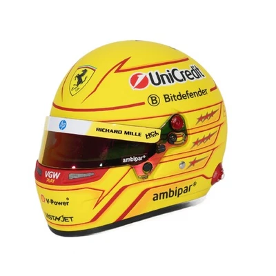 Lewis Hamilton Ferrari 2025 - Bell Sports Mini Line 1:2 Scale Replica F1 Helmet - Image 1 of 4