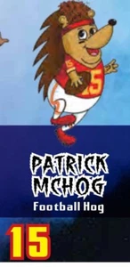 RARE Patrick McHog Hedge Hogz CHIEFS 15 Mahomes SUPER BOWL Go Hog Wild Keychain - Picture 1 of 6