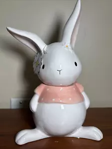 10 Strawberry Street Osterhase Keramik Bonbonglas Kanister 11" Neu - Bild 1 von 8