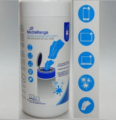 Reinigungstücher 100 Stück Spenderdose Bildschirm Handy Tablet Notebook Drohne - Bild 1 von 2