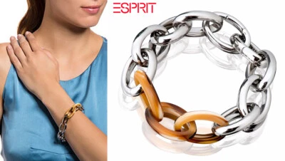 ESPRIT Damen Armband Edelstahl Tortoise Big Link ESBR11606B210 UVP: 89,90 € - Bild 1 von 4