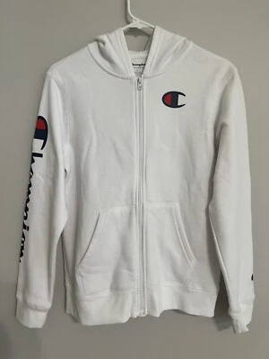 Chaqueta Champion Boys Blanca Logo Cremallera Talla L Foto 1 de 3