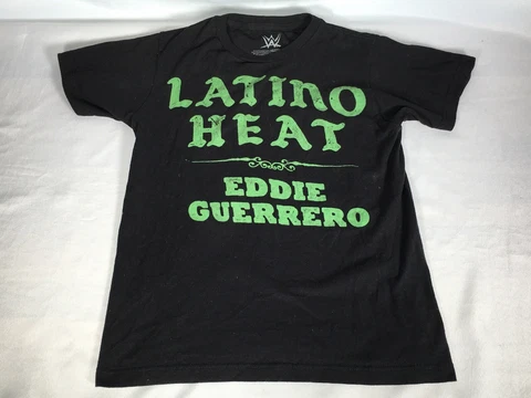 WWE Eddie Guerrero Black T-Shirt Latino Heat Women's SMALL Cover