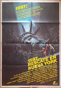 Escape from New York ORIGINAL Spanish '81 POSTER John Carpenter Lady Liberty art - Picture 1 of 5