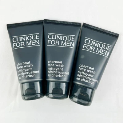 3 件装 Clinique 男士炭黑色洗面奶 1.7 盎司/50 毫升,总计 150 毫升/5.1 盎司 — 第 1/4 张图片