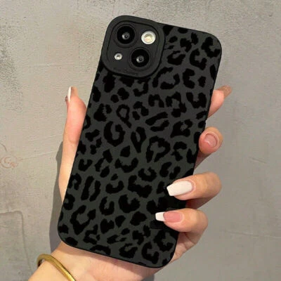 CH-FEATURE Phone Case For iPhone 16 Pro Max 15 14 13 12 11 8 XR Leopard Print Personalized
