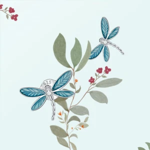 Authentic 925 Sterling Silver Little Dragonfly Earrings For Fashion Women VOROCO