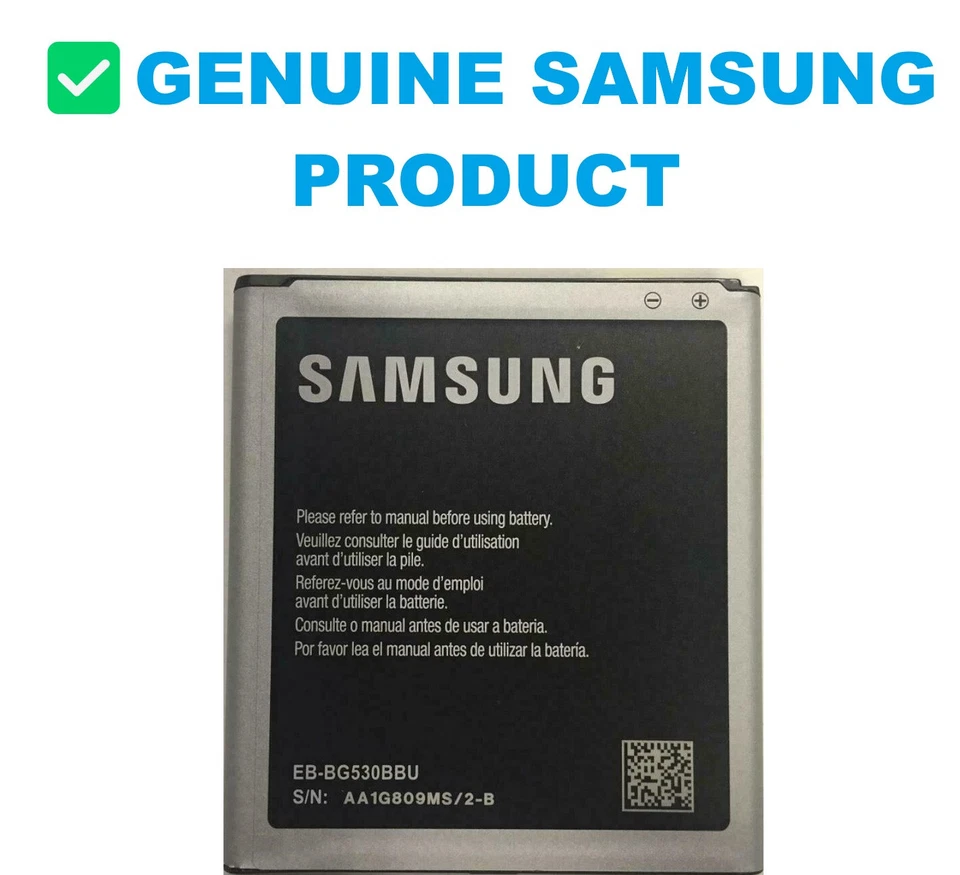 New OEM Samsung EB-BG530BBU BG530BBC Galaxy Grand Prime SM-G530 Original Battery - Image 1 of 1