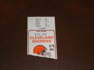1995 STEELERS AT BROWNS NFL FOOTBALL TICKET STUB STEELERS WIN - Picture 1 of 2