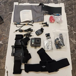 GoPro Hero Grey HWBL1 CHDHA-301 BUNDLE Junior Chesty and Acessories - Picture 1 of 14