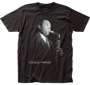 Charlie Parker American Jazz Saxophonist Bebop Soloist Fitted Men's Tee CP01 - Picture 1 of 3